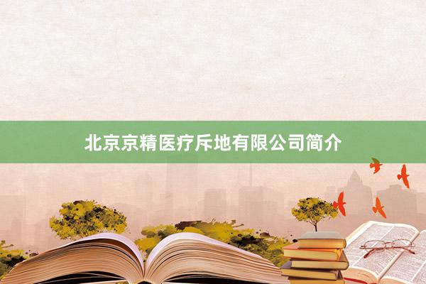 北京京精医疗斥地有限公司简介